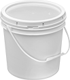 Image of Product. Front orientation. Pails. Pails and Snap-Lock Lids, Style A (Lid with Tear Tab Included).