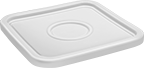 Image of Product. Lid. Front orientation. Style E. Pails and Snap-Lock Lids.