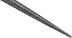 Image of Specification. Front orientation. ZoomedIn view. Round. Diamond Needle File Sets, Taper File.