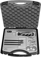 Image of Product. Front orientation. Deburring Tools. Changeable-Blade Deburring Scraper and Countersink Sets , Style A.