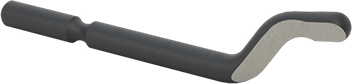 Image of Product. Front orientation. Number E100A and S100 Blade for Heavy Duty Changeable-Blade Deburring Scraper.