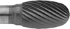Image of Product. Front orientation. ZoomedIn view. Burs. Long-Life Burs, Oval, Single-Cut Tooth.