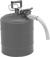 Image of Product. Style A. Front orientation. Safety Cans. Safety Cans with Built-In Spout, Powder-Coated Steel, Style A.