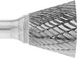 Image of Product. Front orientation. Burs. Burs, Inverted Cone, Double-Cut Tooth.