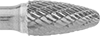 Image of Product. Front orientation. Burs. Burs, Round Tree, Double-Cut Tooth.