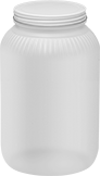 Image of Product. Front orientation. Jars. Plastic Jars, Style M.