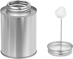 Image of Product. Front orientation. Brush-Top Cans. Cans with Straight Swab.