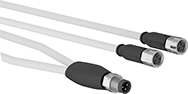 Image of Product. Splitter. Front orientation. Metric Circular Cords. Metric Circular Cord Splitters.