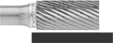 Image of ProductInUse. Front orientation. Burs. Burs, Flat Cylinder.