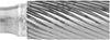 Image of Product. Front orientation. ZoomedIn view. Burs. Burs, Flat Cylinder, Single-Cut Tooth.