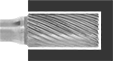 Image of ProductInUse. Front orientation. Burs. Burs, Flat Cutter Cylinder.