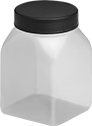 Image of Product. Front orientation. Jars. Plastic Jars, Style H.