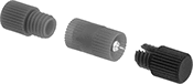 Image of Product. Front orientation. Exploded view. Wire Splices, Connectors, and Taps. Twist-On Insulation-Piercing Wire Taps.