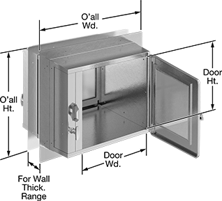 Image of Product. Front orientation. Contains Annotated. Pass-Through Cabinets. Pass-Through Cabinets for Clean Rooms.
