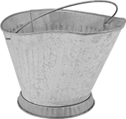 Image of Product. Front orientation. Pails. Steel Pails, Style C.