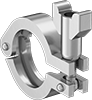 Clamps for High-Polish Metal Quick-Clamp Sanitary Tube Fittings