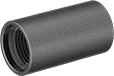 Image of Product. NPT Female. Front orientation. Pipe and Fittings. Medium-Pressure Iron and Steel Threaded Pipe Fittings, Straight Connectors with Recessed Threads, Threaded Fitting Connection, Female.