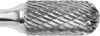 Image of Product. Front orientation. ZoomedIn view. Burs. Extra-Long Burs, Round Cylinder, Double-Cut Tooth.