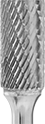 Image of Specification. SA-5L6. Front orientation. ZoomedIn view. Cylinder-Shape Flat-Tip SA-5L6 Bur—1/2" Head Dia. × 1" Head Lg..