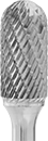 Image of Specification. SC-5L6. Front orientation. ZoomedIn view. Cylinder-Shape Rounded-Tip SC-5L6 Bur—1/2" Head Dia. × 1" Head Lg..
