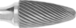 Image of Product. Front orientation. ZoomedIn view. Burs. Extra-Long Burs, Round Tree, Single-Cut Tooth.