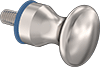 Sanitary Threaded-Stud-Mount Pull Knobs
