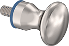 Image of Product. Front orientation. Pull Handles and Knobs. Sanitary Threaded-Stud-Mount Pull Knobs.