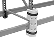 Image of Product. Front orientation. Rack Guards. Post Mount for Intersecting Beams.