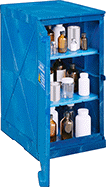 Image of ProductInUse. Front orientation. Safety Cabinets. Nonflammable Acids and Corrosives Safety Cabinets.