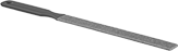 Image of Product. Front orientation. Files. Integrated-Handle Rectangular Carbide Files.