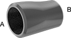 Image of Product. Front orientation. Contains Annotated. Pipe and Fittings. Low-Pressure Iron and Steel Butt-Weld Pipe Fittings, Offset Straight Reducers, Butt Weld × Butt Weld.