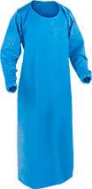 Image of Product. Sleeved Apron (Front). Front orientation. Aprons. Metal- and X-Ray-Detectable Shop Aprons, Sleeved Apron.
