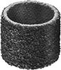 Image of Product. Front orientation. Rotary Tool Sanding Sleeves.