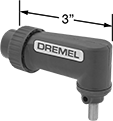 Image of Product. Front orientation. Contains Annotated. Rotary Tool Right-Angle Attachments.