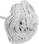 Image of Product. Front orientation. Buffing and Polishing Wheels. Buffing Wheels with Shank for Internal and Irregular Surfaces.