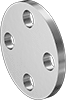 Low-Pressure Stainless Steel Unthreaded Pipe Flanges