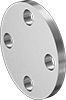Low-Pressure Stainless Steel Unthreaded Pipe Flanges