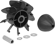 Image of Product. Front orientation. Flowmeter Rotors. Flowmeter/Totalizers.