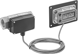 Image of ProductInUse. Front orientation. Flowmeter Mounting Fittings. Flowmeter/Totalizers.
