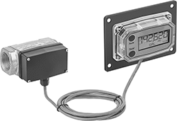 Image of ProductInUse. Front orientation. Flowmeter Mounting Fittings. Flowmeter/Totalizers for Oil and Fuel.