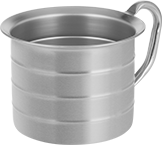 Image of Product. Front orientation. Beakers. Metal Beakers, Style F.