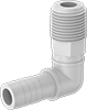 Plastic Barbed Pipe Fittings for Water