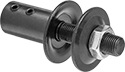 Image of Product. Front orientation. Motor Shaft Arbors. Straight Motor Shaft Arbors for Abrasive Wheels and Brushes.