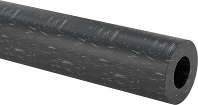 Image of Product. Front orientation. MDS-Filled Easy-to-Machine Cast Nylon Tube, Wear-Resistant, 1/2" Wall Thickness, 2" OD, 1" ID, 1 Foot Long.