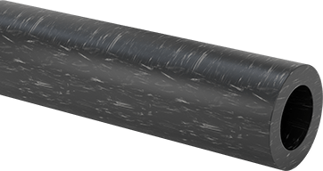 Image of Product. Front orientation. MDS-Filled Easy-to-Machine Cast Nylon Tube, Wear-Resistant, 1-1/4" Wall Thickness, 6-1/2" OD, 4" ID, 2 Feet Long.