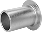 Image of Product. Straight Adapter. Front orientation. Pipe Stub Ends. Thin-Wall Butt-Weld Stainless Steel Unthreaded Pipe Stub Ends.