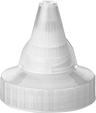 Image of Product. Twist-Close Nozzle. Front orientation. Lids. Squeeze Bottles, Twist-Close Nozzle.