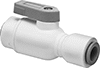 On/Off Valves with Push-to-Connect Fittings for Food and Beverage