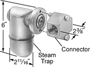 Image of Product. Front orientation. Contains Annotated. Steam Traps. High-Flow Stainless Steel Steam Traps , Style B.