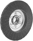 Image of Product. Front orientation. Sanding Discs. Aggressive-Removal Arbor-Mount Flap Sanding Discs.